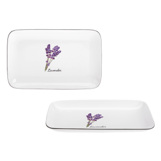 PROVENCE platter 25cm made of New Bone porcelain 81483 pattern Lavender