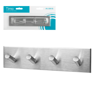 Rectangular self-adhesive hanger TIMO 4 6445 