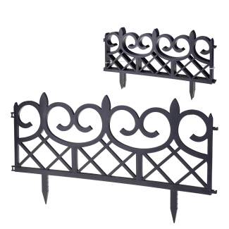 Set of 4 garden fences 33880 anthracite