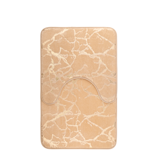Set of bathroom mats MARLENE 50x80/50x40cm 2 pieces 29046 beige