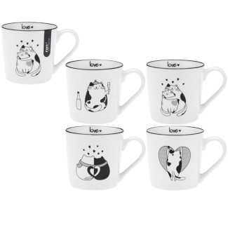 SWEET ANIMALS 390ml porcelain mug New Bone 91402
