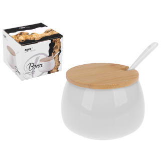 Sugar bowl 9cm BONA White art.71472