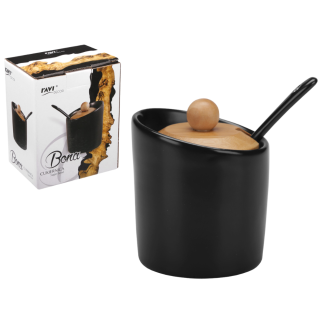 Sugar bowl 7.5cm BONA Black art.71473