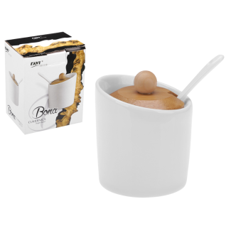 Sugar bowl 7.5cm BONA White art. 71474
