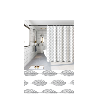 PEVA shower curtain 180x180cm 27516 pattern 17