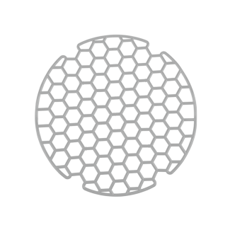Soft round sink grate 7361 gray