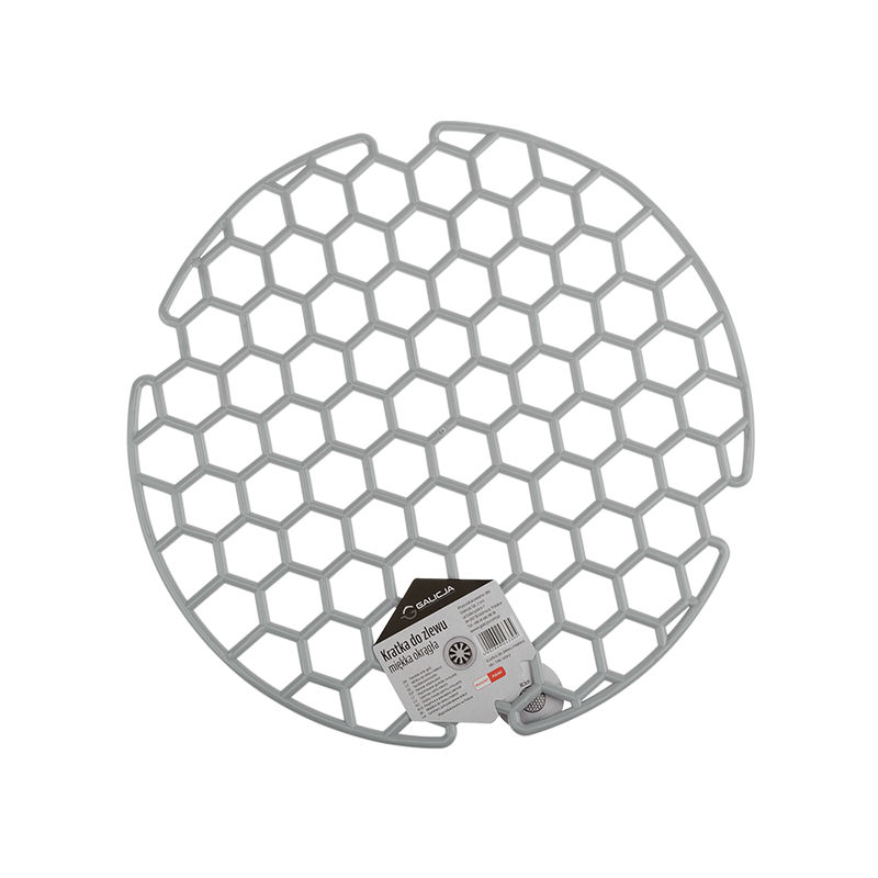 Soft round sink grate 7361 gray