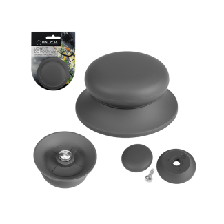 Silicone holder for glass lid 4121 gray