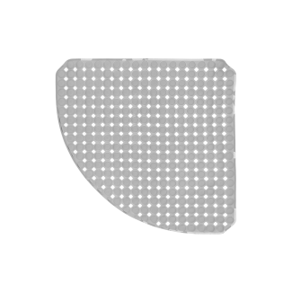 BABEL corner bathroom mat 53x53cm 29074 gray