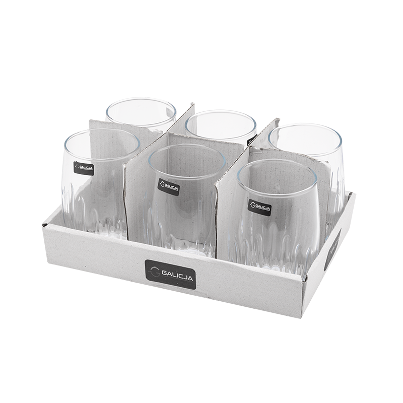 LEYLA glass 370ml 30766 (tray of 6 pieces) pattern 2