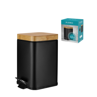 Square bathroom waste bin VERTO 3l 25448 black