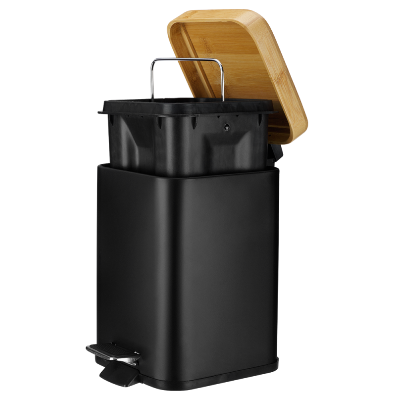 Square bathroom waste bin VERTO 3l 25448 black