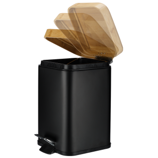 Square bathroom waste bin VERTO 3l 25448 black
