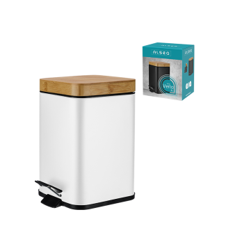 Square bathroom waste bin VERTO 3l 25448 white