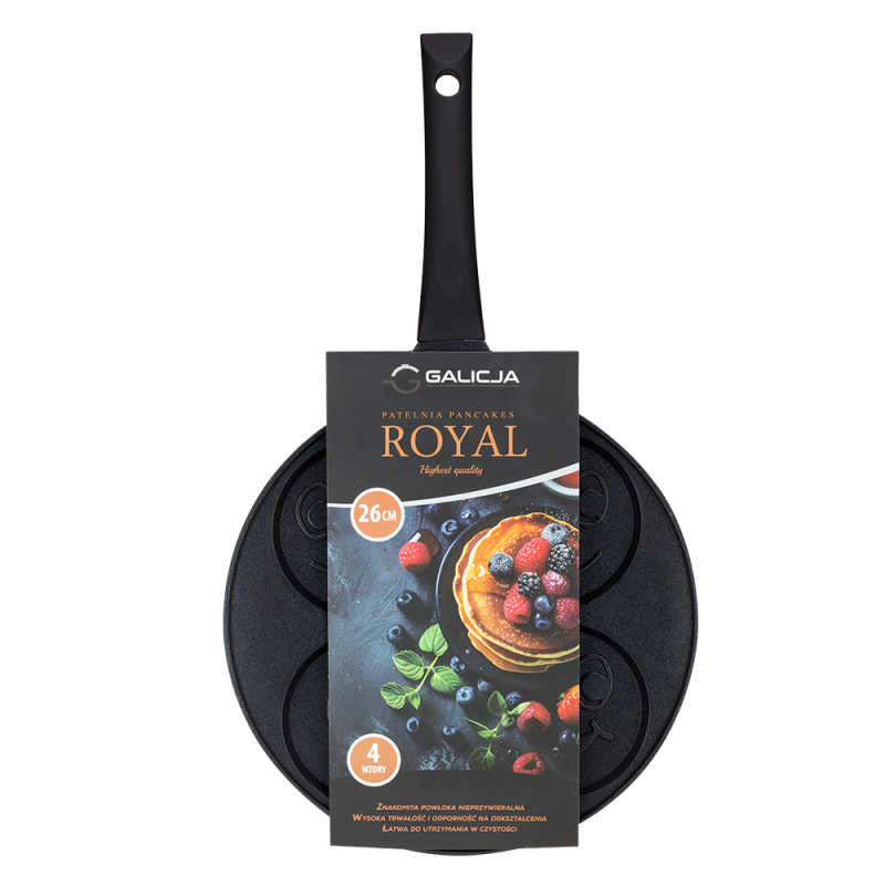 ROYAL 4 faces pancake pan 26cm 34283