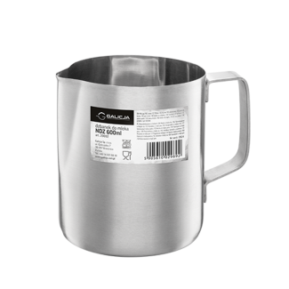 Stainless steel milk jug 600ml 29692