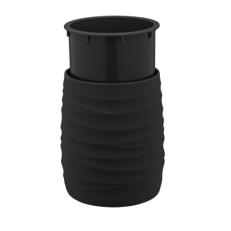 AZURO 13271 toilet brush black