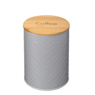 GOMERO COFFEE 32210 metal container, gray