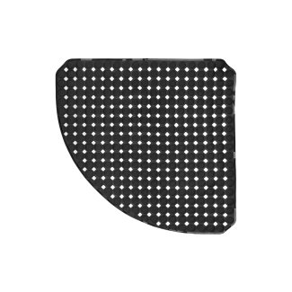 BABEL corner bathroom mat 53x53cm 29074 black
