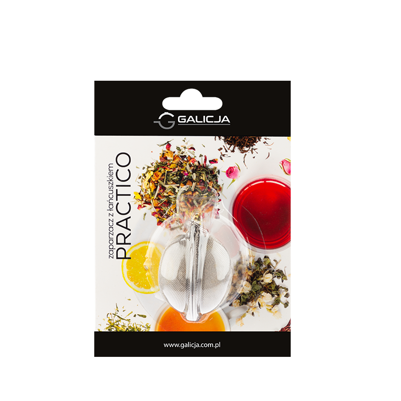 Stainless steel tea infuser with chain 4.5cm 20067