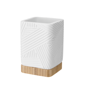 CAMINO square bathroom mug 08840 white