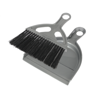 Small brush with dustpan II PLATINUM 51360 silver