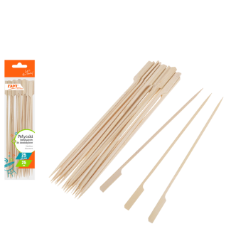 NJ Bamboo skewer sticks 25 pcs./25 cm 91843