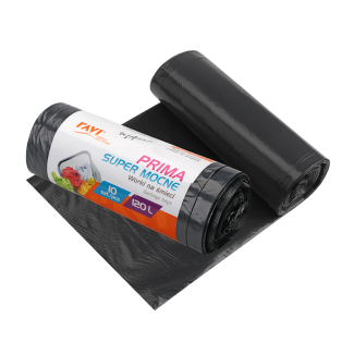 WG Prima Garbage Bags 120l LDPE Black, 10 pcs. 10717