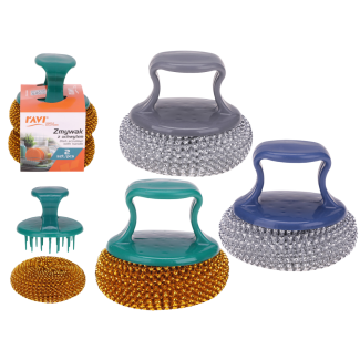 Scouring pad with handle 10505