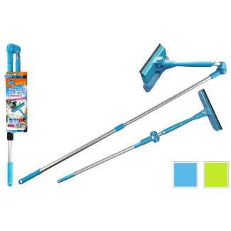 Microfiber glass cleaner, rotating and telescopic, 80-160cm 41321