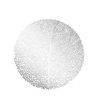 Decorative mat TREE 40257 silver