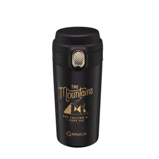 MOUNTAINS thermal mug 350ml 23089 black