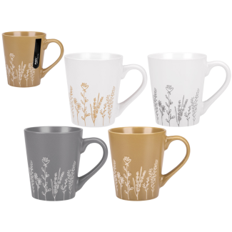 DRIED FLOWERS 350ml stoneware mug 91425