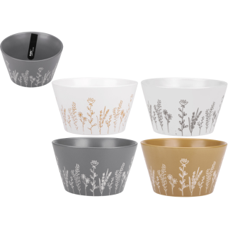 DRIED FLOWERS 450ml stoneware bowl 91426