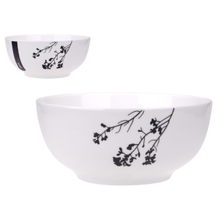 MISTY BLACK 750 ml porcelain bowl New Bone 91441