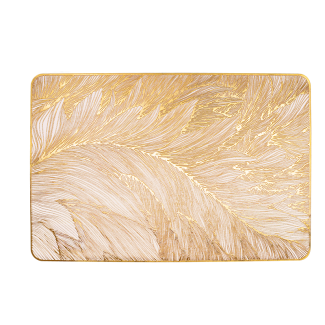 Decorative mat GLOSSY 60252 pattern 7 gold