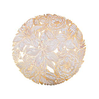Decorative mat GLOSSY 60252 pattern 8 gold
