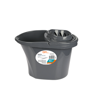 Practical 15L 71334 GREY Wringer Bucket