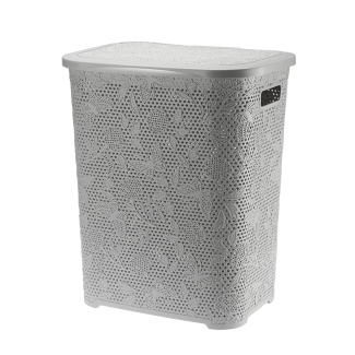 LAUNDRY BASKET 55L FANCY 7645 GRAY