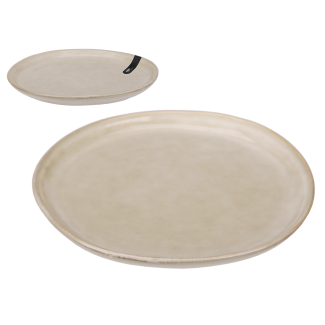 CAMINO 26.5cm Stoneware Dinner Plate, Reactive Glaze 91444 Beige