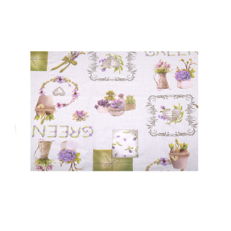 Tablecloth with padding 90x130cm 60223 pattern 6