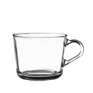 KELLY glass with handle 270ml 36898 tray (6 pieces)