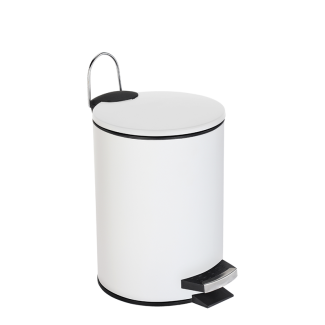 KEVIN round bathroom waste bin 3l 29054 white
