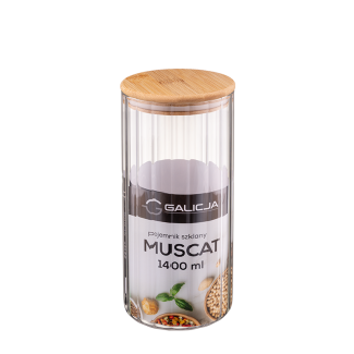 MUSCAT glass container 1400ml 40413