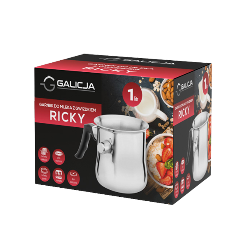 Milk pot with whistle RICKY 1l 0701